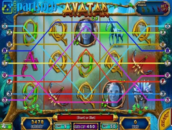 Avatar 15 Liner 9 Reels Slot Cherry Master Game